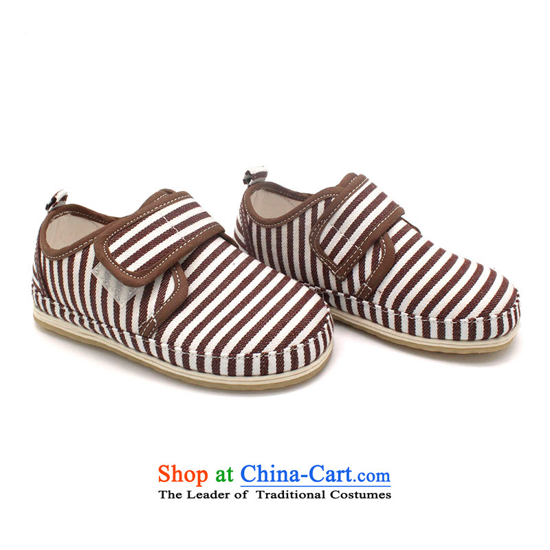 Genuine old step-young of Ramadan Old Beijing mesh upper hand apply glue to the bottom layer of thousands of anti-skid shoes, casual single shoes Child Child film streaks single brown 22 yards /16cm, step-young of Ramadan , , , shopping on the Internet