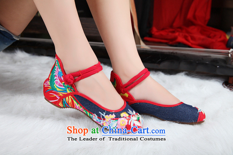 The autumn 2015 new light port non-slip shoes jacquard yarn-dyed fabric of ethnic spelling Oxford floppy-disk detained women shoes xhx cowboy dark blue 34 pictures, prices, brand platters! The elections are supplied in the national character of distribution, so action, buy now enjoy more preferential! As soon as possible.