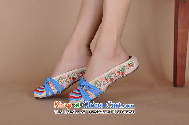 The autumn 2015 new blu slippers ethnic linen breathable embroidered summer leisure beef tendon floor Beijing xhx mesh upper beige 38 pictures, prices, brand platters! The elections are supplied in the national character of distribution, so action, buy now enjoy more preferential! As soon as possible.