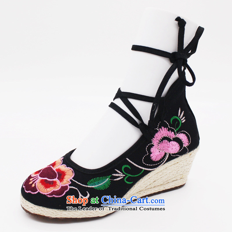 In spring and autumn 2015 new strap binding of the foot of the high-heel with leisure embroidery ethnic women shoes mesh upper Dance Shoe xhx beige 36, Charles (CHANVENUEL) , , , shopping on the Internet