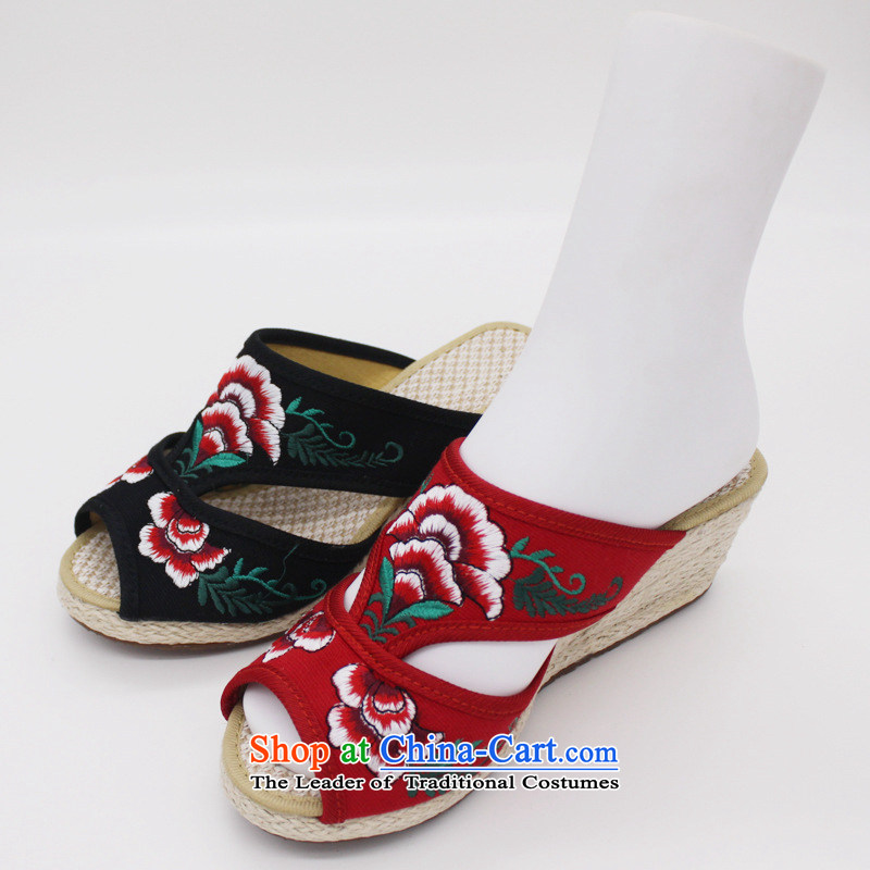 The autumn 2015 New Dance Shoe mesh upper layer with higher embroidered shoes slope slippers national commission with mesh upper with wind xhx Summer sandals red 36 pictures, prices, brand platters! The elections are supplied in the national character of distribution, so action, buy now enjoy more preferential! As soon as possible.