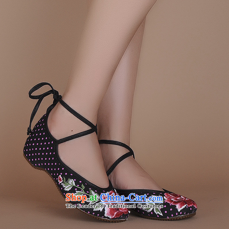 The autumn 2015 New Dance Shoe sweet lovely old content Svetlana Goryacheva Beijing Oxford soft bottoms embroidered shoes Dance Shoe xhx green 35 Sharma (CHANVENUEL) , , , shopping on the Internet