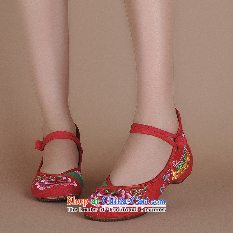 By 2015 the honor of China wind Dance Shoe embroidered shoes autumn new products is detained embroidered shoes of ethnic color plane womens single shoe beef tendon xhx bottom black 35 pictures, prices, brand platters! The elections are supplied in the national character of distribution, so action, buy now enjoy more preferential! As soon as possible.