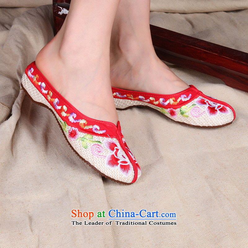 The autumn 2015 new ethnic dance shoe embroidered shoes, wine red flower embroidery linen drag cold beef tendon floor Beijing xhx mesh upper beige 36 pictures, prices, brand platters! The elections are supplied in the national character of distribution, so action, buy now enjoy more preferential! As soon as possible.