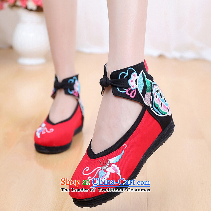 2015 Autumn, girls-canvas shoes female ethnic stylish thick rising within the old Beijing m White 36, Chin world shopping on the Internet has been pressed.