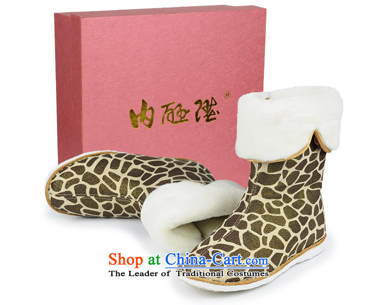 Inline l women shoes cotton shoe-gon thousands Leopard Moro boots autumn and winter-style leisure old Beijing mesh upper  picture flowers mixed 8719A, prices, brand platters! The elections are supplied in the national character of distribution, so action, buy now enjoy more preferential! As soon as possible.