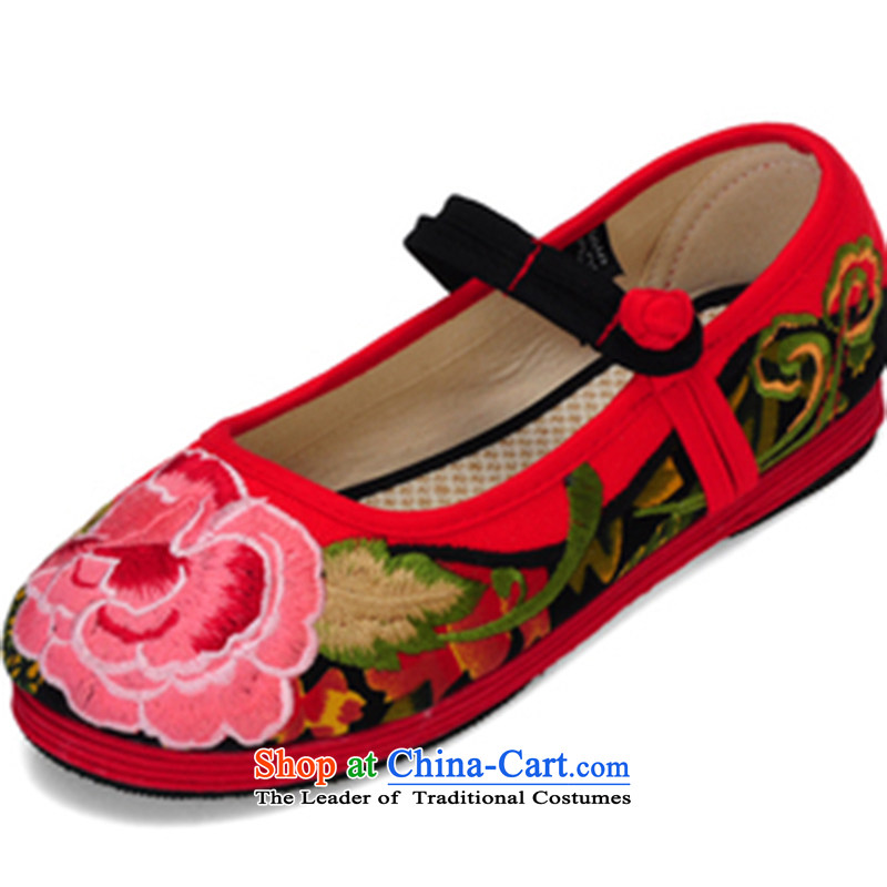 Oriental Kai Fei 2015 autumn and winter old Beijing mesh upper end of thousands of women shoes soles of ethnic embroidered shoes comfortable shoes marriage single mother shoe H.Rotation and duration of green 36 Oriental Kai Fei (DONGFANGKAIFEI) , , , shop