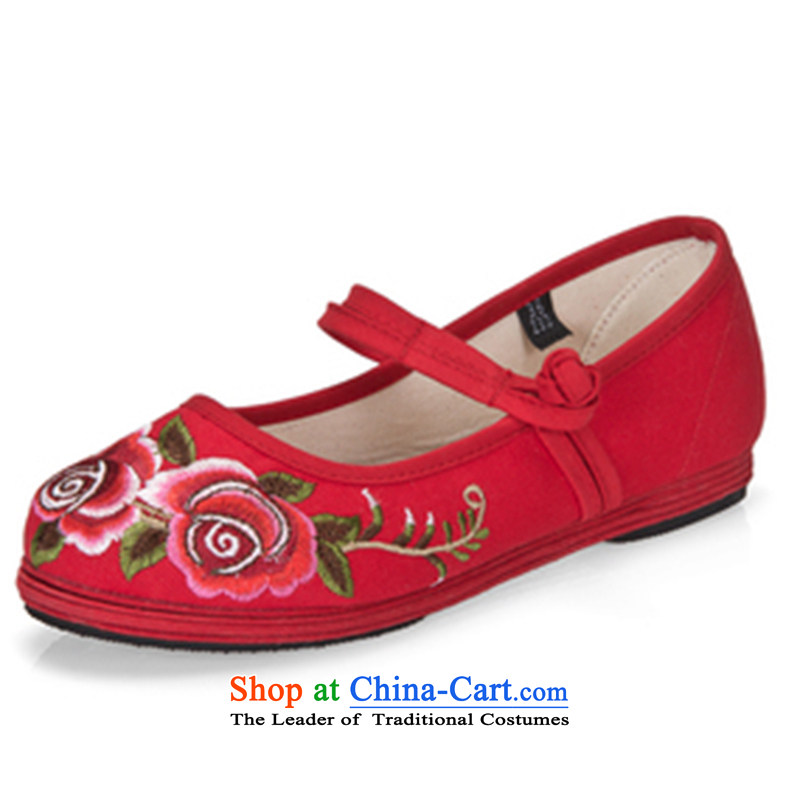 Oriental Kai Fei 2015 autumn and winter old Beijing mesh upper end of thousands of women shoes soles of ethnic embroidered shoes comfortable shoes marriage single mother shoe H.Rotation and duration of green 36 Oriental Kai Fei (DONGFANGKAIFEI) , , , shop