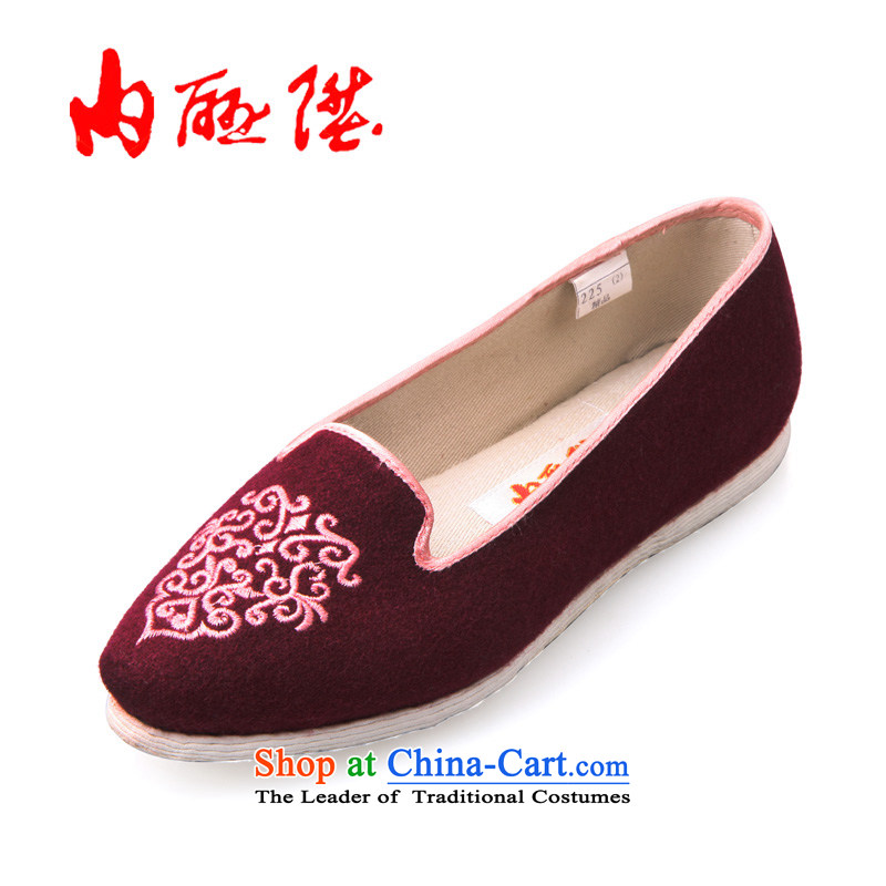 Inline l mesh upper single shoe tangyan Beijing mesh upper hand thousands of small tabs on the bottom of Cheung arts female mesh upper 8605A Red 38