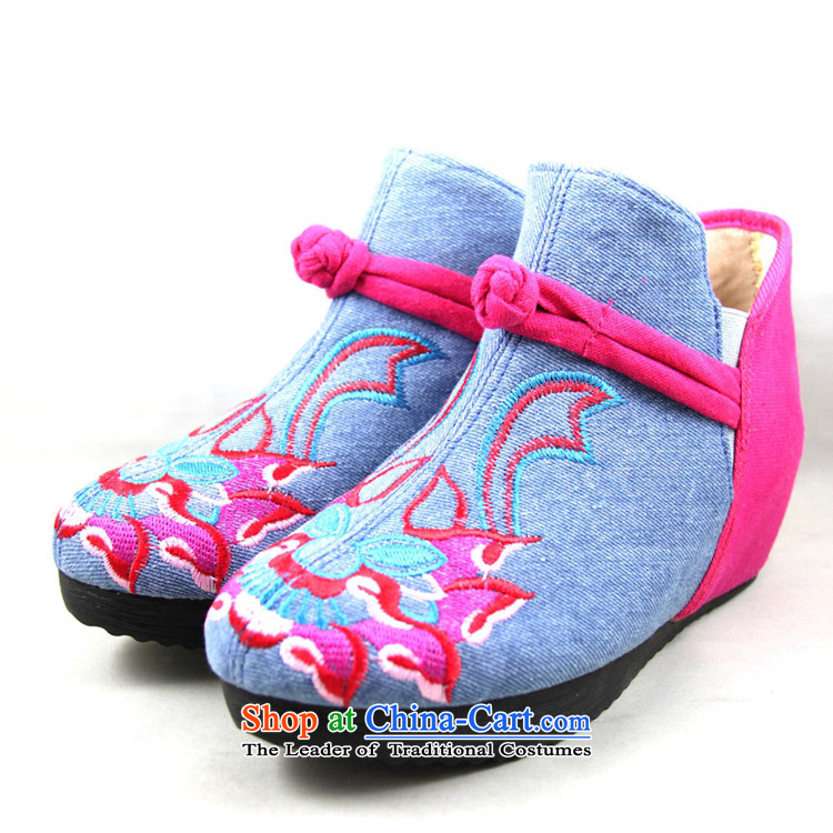 Magnolia Old Beijing women shoes autumn, mesh upper latch kit with increased within the foot of the retro-day Leisure shoes embroidered shoes 2616-289 mother blue 40 pictures, prices, brand platters! The elections are supplied in the national character of distribution, so action, buy now enjoy more preferential! As soon as possible.
