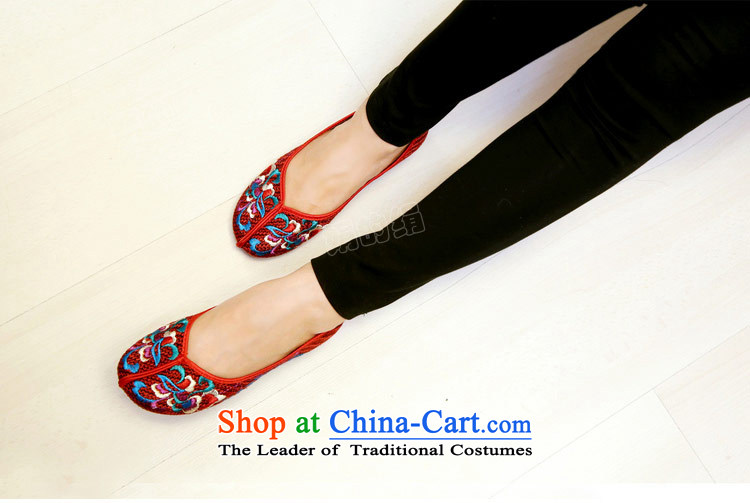 The silk autumn old Beijing mesh upper ethnic embroidered shoes to increase women within the slope single shoe A412-23 red 40 pictures, prices, brand platters! The elections are supplied in the national character of distribution, so action, buy now enjoy more preferential! As soon as possible.