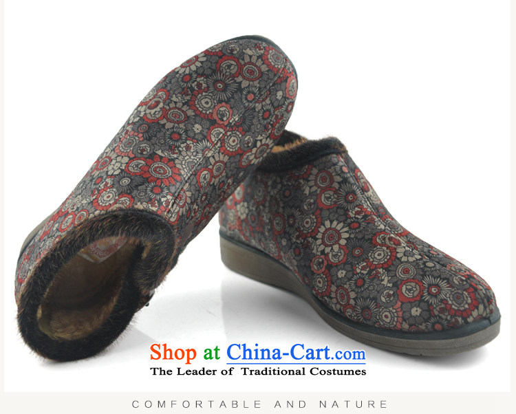 Mesh upper with the Winter Palace of Old Beijing women's cotton shoes in older large mother cotton shoes, casual elderly short warm boots anti-slip soft ground mesh upper blue 38 pictures, prices, brand platters! The elections are supplied in the national character of distribution, so action, buy now enjoy more preferential! As soon as possible.
