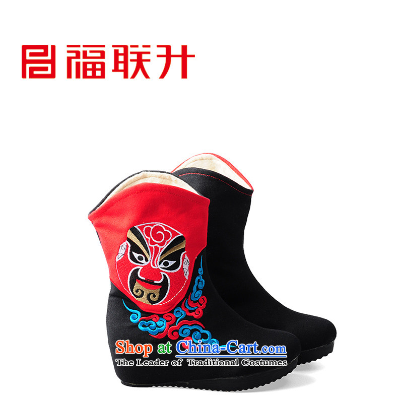 Well the l old Beijing mesh upper embroidered shoes of ethnic FLB567688 mesh upper black 38, well-l , , , shopping on the Internet
