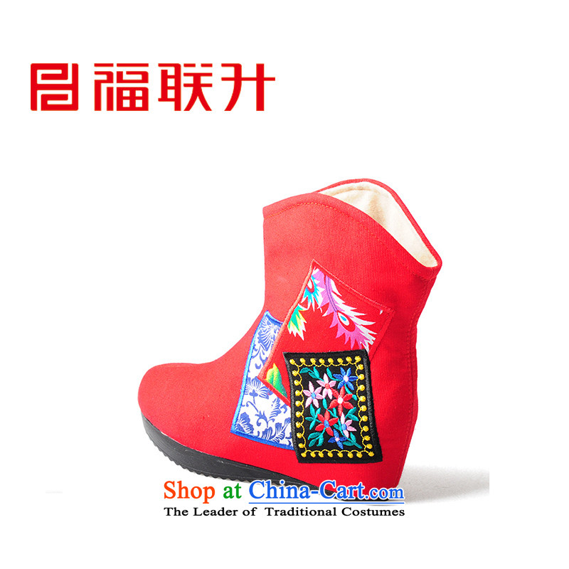 Well the old Beijing mesh upper women l embroidered shoes of ethnic women shoes single shoe FLB567686 red 39, well-l , , , shopping on the Internet