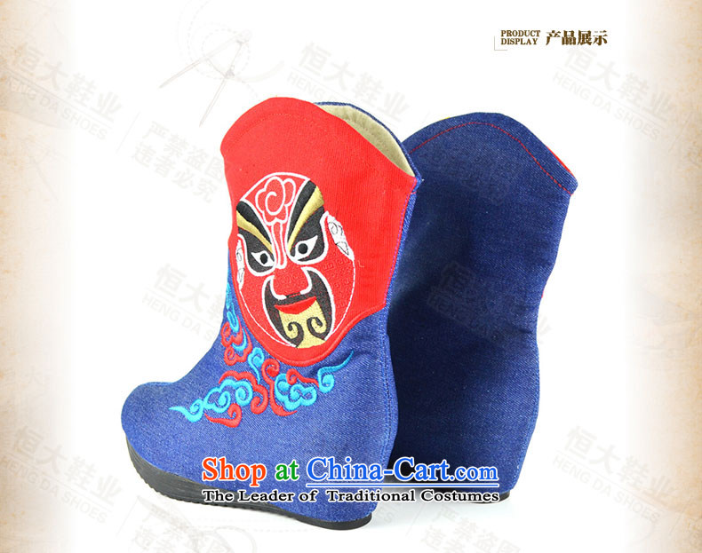 The first door of Old Beijing mesh upper ladies boot fashion, and boots the autumn and winter, embroidered boots ethnic masks embroidery women shoes increased female in the boots of the Black 37 pictures, prices, brand platters! The elections are supplied in the national character of distribution, so action, buy now enjoy more preferential! As soon as possible.