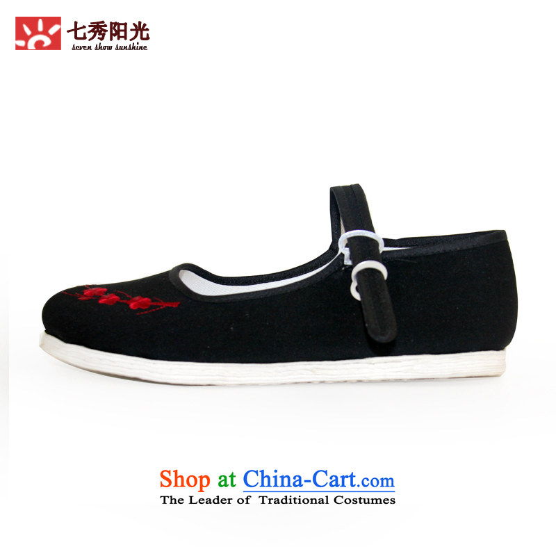 Sophie Fuxiang embroidery women shoes manually thousands of shoes with soft, square dance work shoes comfortable elderly thick mesh upper Dance Shoe String Mui with mother thousands of Bottom 36 KVA Fuk Cheung shopping on the Internet has been pressed.