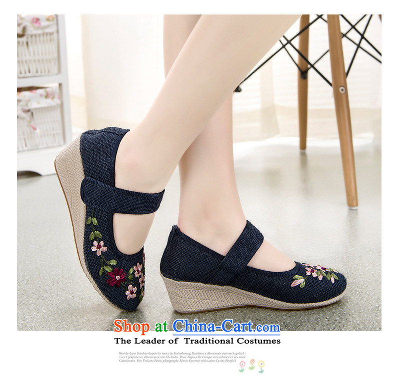 New e-mail package beef tendon at its different from the old Beijing breathable mesh upper with flax manually ribbon embroidered shoes women shoes dance blue 37 pictures, prices, brand platters! The elections are supplied in the national character of distribution, so action, buy now enjoy more preferential! As soon as possible.