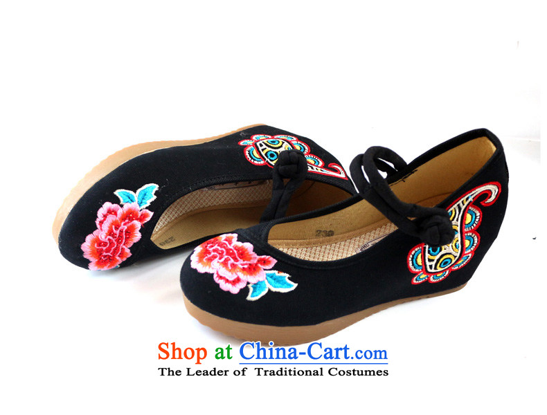 2015 new ethnic Chinese wind spring and autumn women shoes of Old Beijing mesh upper single shoes bottom increase beef tendon embroidered shoes with the buckle on the slope of the girl mesh upper red 36 pictures, prices, brand platters! The elections are supplied in the national character of distribution, so action, buy now enjoy more preferential! As soon as possible.