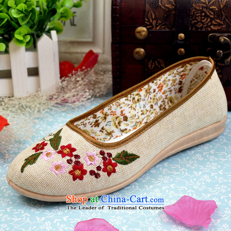 The Commission for the year 2015 mesh upper for women fall new women's shoe embroidered shoes mesh upper breathability and comfort embroidered shoes shoes LZJ045YZ Pistachio - light coffee 38, Spring Latitude , , , shopping on the Internet