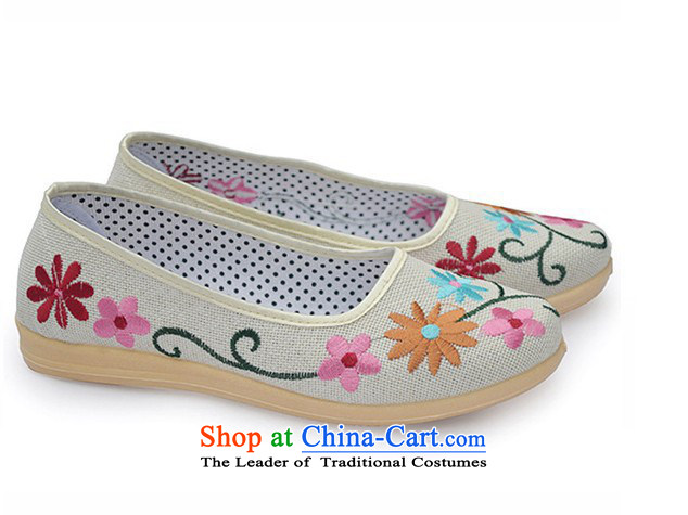 2015 Leisure ethnic embroidered linen-soft bottoms womens single shoe fall new women's shoe embroidered shoes LZJ044YZ mesh upper m Yellow 39 pictures, prices, brand platters! The elections are supplied in the national character of distribution, so action, buy now enjoy more preferential! As soon as possible.