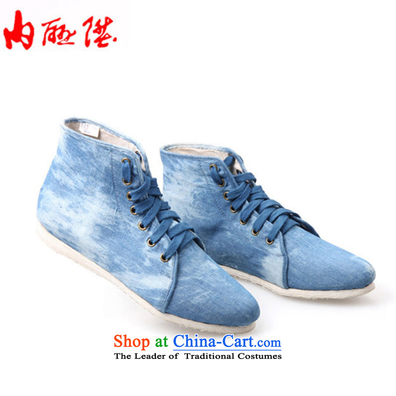 The fall in new product manually bottom thousands of old Beijing mesh upper women shoes bootie 8642A blue 38, inline l , , , shopping on the Internet