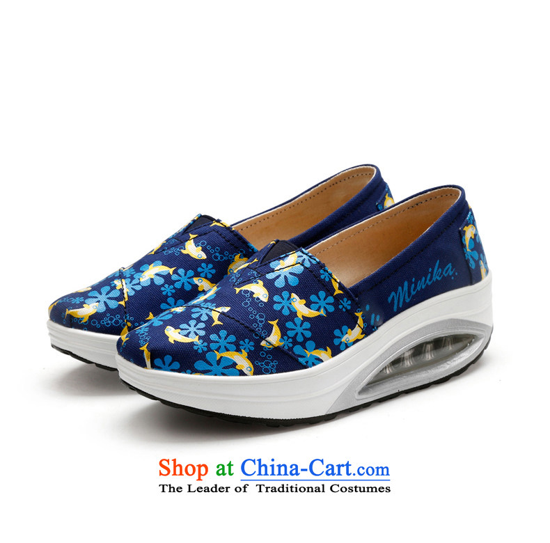 Eexx counters new sports and leisure canvas shoe Yao Yiu-pin women shoes increased yoyos shoes 8935 dark blue 37 pictures, prices, brand platters! The elections are supplied in the national character of distribution, so action, buy now enjoy more preferential! As soon as possible.