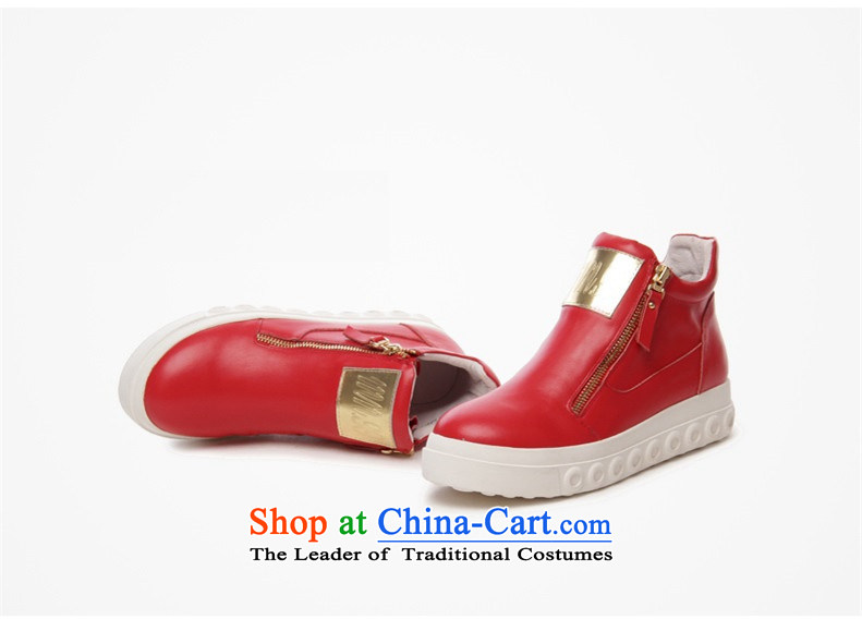 2015 new stylish NEQ comfortable leather shoe-zip round head with a flat bottom cake shoes red 38 pictures, a total of 6 655 written submissions price, brand platters! The elections are supplied in the national character of distribution, so action, buy now enjoy more preferential! As soon as possible.