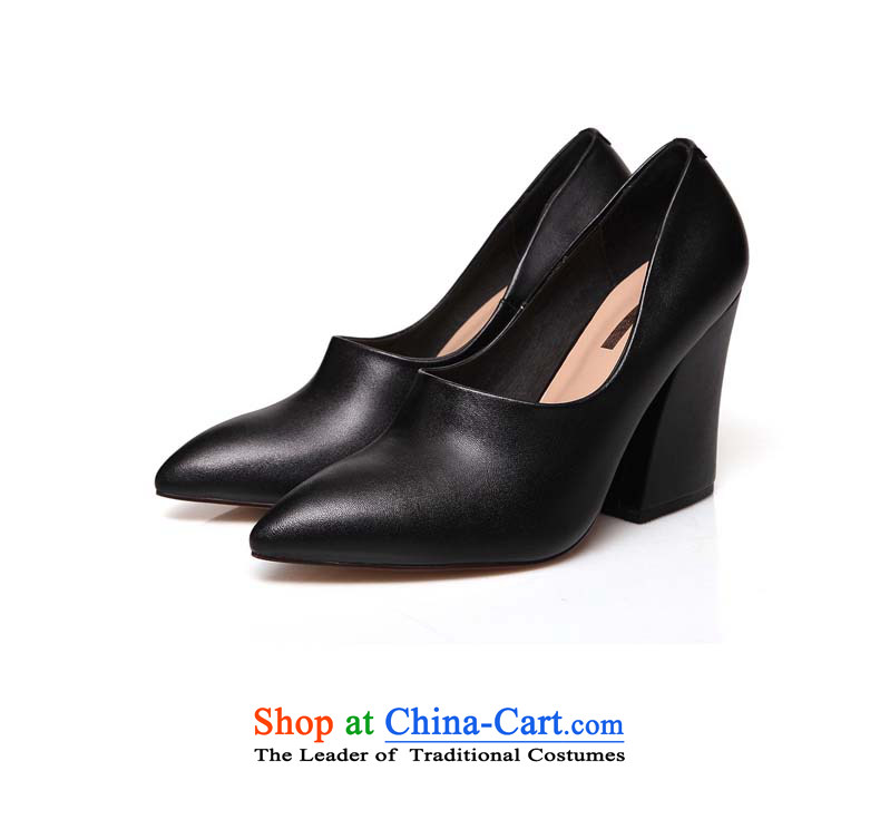 Counters genuine YGK relaxing and comfortable stylish autumn new women's shoe with bold pointed-toe high-heel shoes arrangements shoes 5940 Black 39 pictures, prices, brand platters! The elections are supplied in the national character of distribution, so action, buy now enjoy more preferential! As soon as possible.