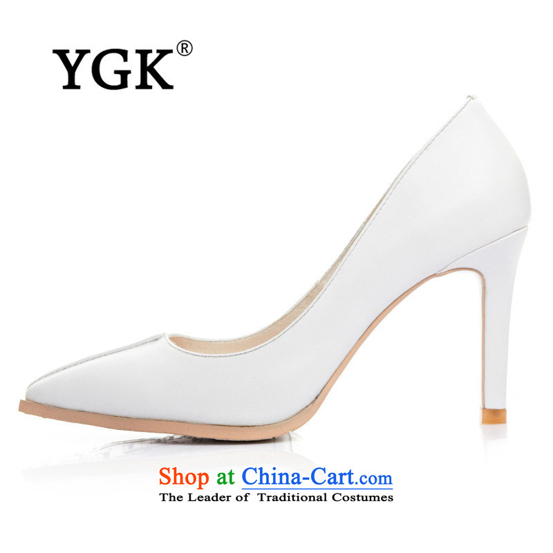 Ygk counters genuine 2015 England the the high-heel shoes female stylish light single women shoes with fine tip vocational 9608 Black 34,YGK,,, shopping on the Internet