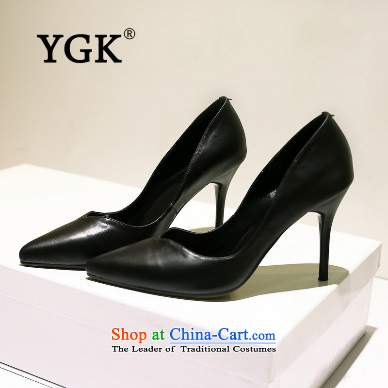 Ygk counters in spring and autumn genuine new high-heel shoes Korean Fine heels Ms. point light port single shoe 1430 light pink 35,YGK,,, shopping on the Internet