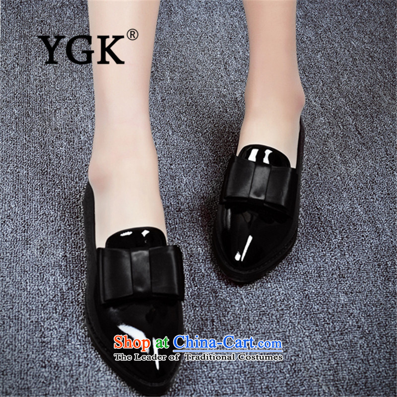 Ygk counters genuine autumn new stylish casual American Bow Tie Shoe flat bottom points click Light Women 1968 White 36,YGK,,, shopping on the Internet