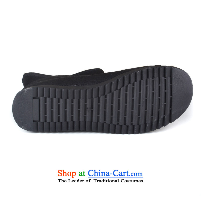 Lun Cheung Shui (LINXIANGRUI) old Beijing women shoes winter of mesh upper with thick ethnic comfort kit pin embroidered ladies boot leisure flat bottom shoot the black 37, lint-free K-038 Lun Cheung Shui (LINXIANGRUI) , , , shopping on the Internet