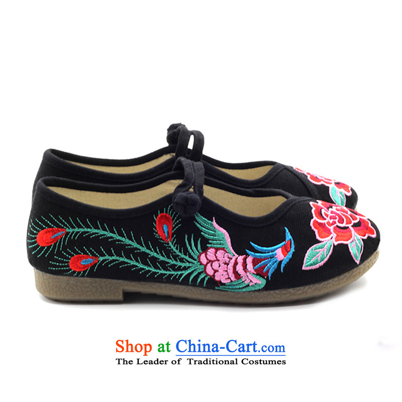 Is small and the old Beijing mesh upper end of beef tendon embroidered shoes of ethnic ZCA5010 mesh upper black 34 is small-mi (LOVELY BEAUTY , , , shopping on the Internet