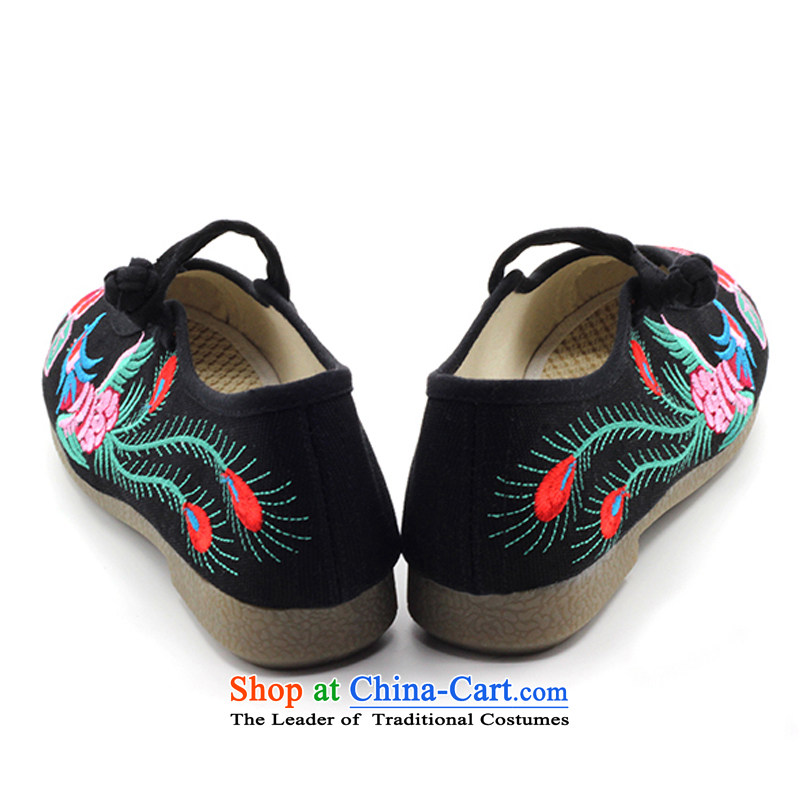 Is small and the old Beijing mesh upper end of beef tendon embroidered shoes of ethnic ZCA5010 mesh upper black 34 is small-mi (LOVELY BEAUTY , , , shopping on the Internet