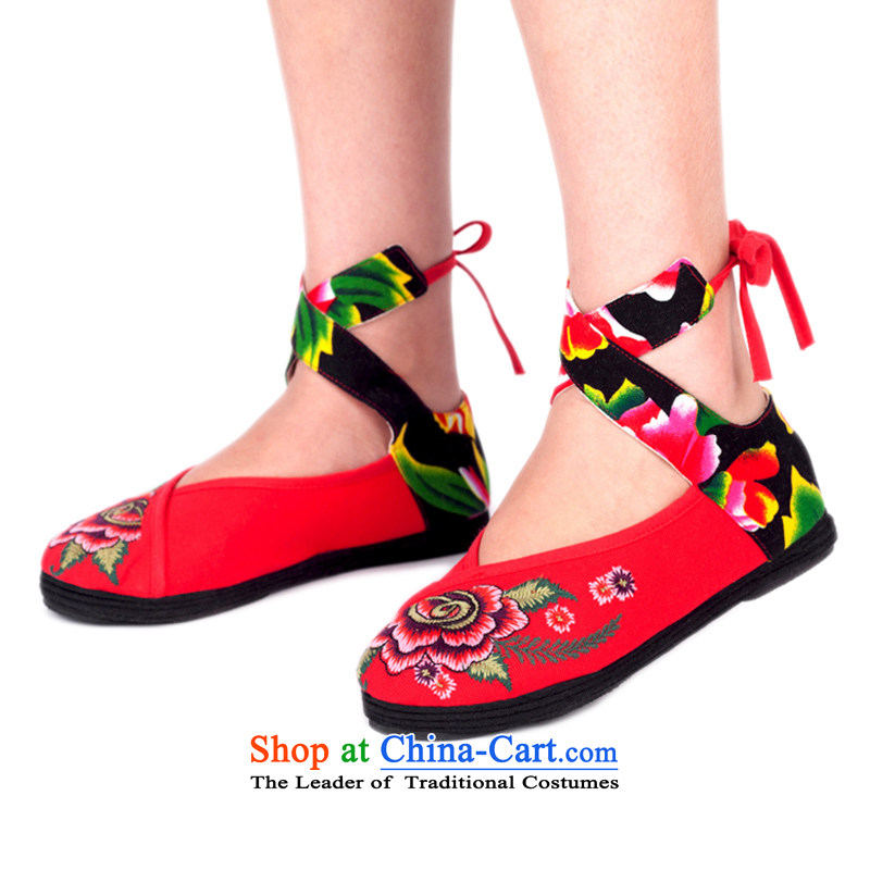 Is small and the old Beijing mesh upper with pure cotton ethnic embroidery womens single shoe ZCA0313 black 35 is small-mi (LOVELY BEAUTY , , , shopping on the Internet