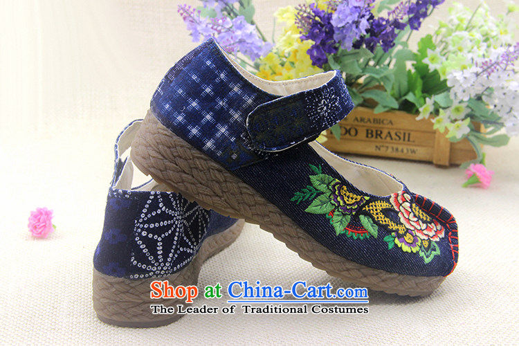 Is small and the ethnic pure cotton, non-slip thick beef tendon bottom cross embroidered shoes ZCA623 female blue 39 pictures, prices, brand platters! The elections are supplied in the national character of distribution, so action, buy now enjoy more preferential! As soon as possible.