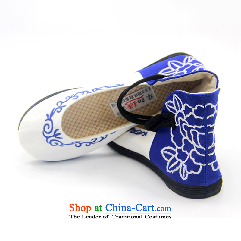 Is small and the ethnic pure cotton hasp thousands ground embroidered shoes ZCA1320 cyan 35 is small-mi (LOVELY BEAUTY , , , shopping on the Internet