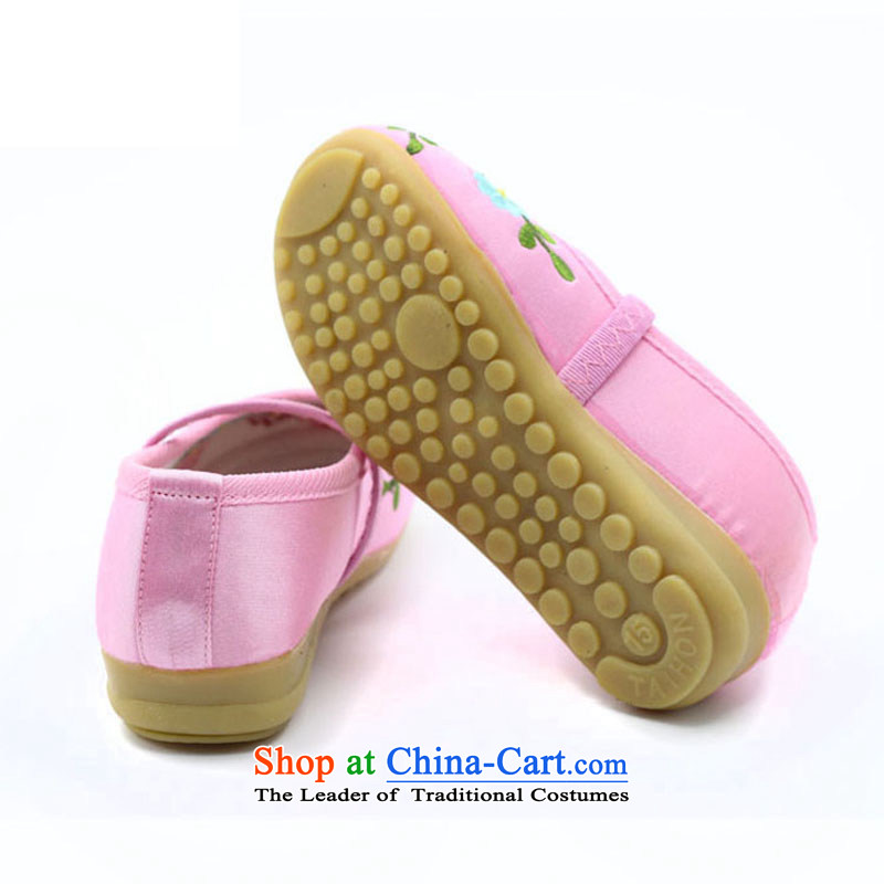 Is small and the old Beijing embroidered shoes of ethnic Children Dance Shoe ZCA003 beef tendon Peach red 16, is small-mi (LOVELY BEAUTY , , , shopping on the Internet