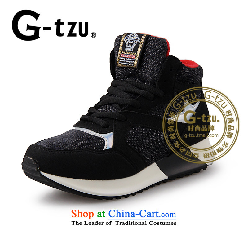 Gtzu2015 autumn and winter sports and leisure shoes new high-profile and add warm and stylish lint-free shoe lace 2599 gray 36,G-TZU,,, shopping on the Internet