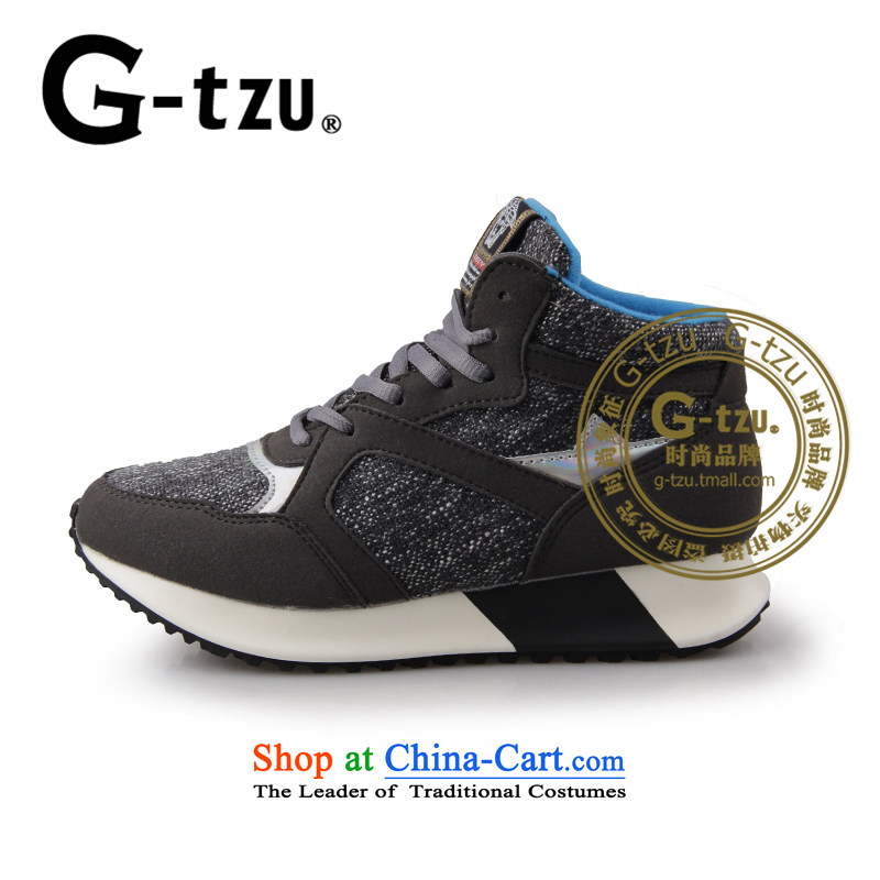 Gtzu2015 autumn and winter sports and leisure shoes new high-profile and add warm and stylish lint-free shoe lace 2599 gray 36,G-TZU,,, shopping on the Internet