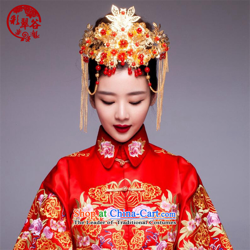 Multimedia verdant valleys costume stream Su Feng Crown CHINESE CHEONGSAM Crown Head Ornaments Soo-wo service use the accessories to the dragon gift of Hong Kong Valley Shopping on the Internet has been pressed.