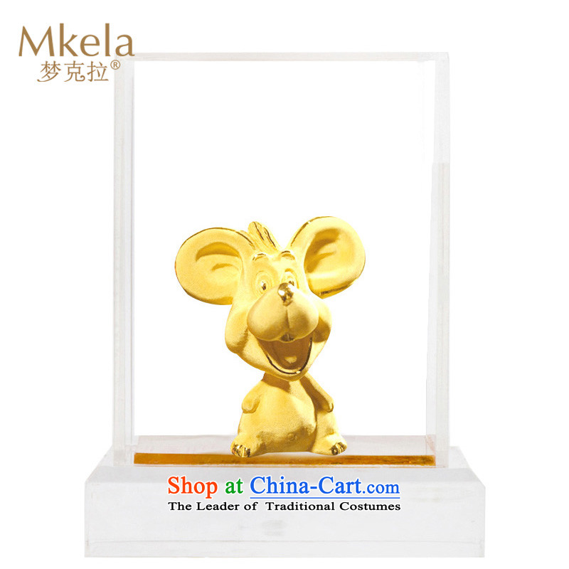 Dream of gold thousands mkela carat gold ornaments lint-free cast gold ornaments thousands of gold cast Kim 12 animals of the Chinese zodiac ornaments Mouse