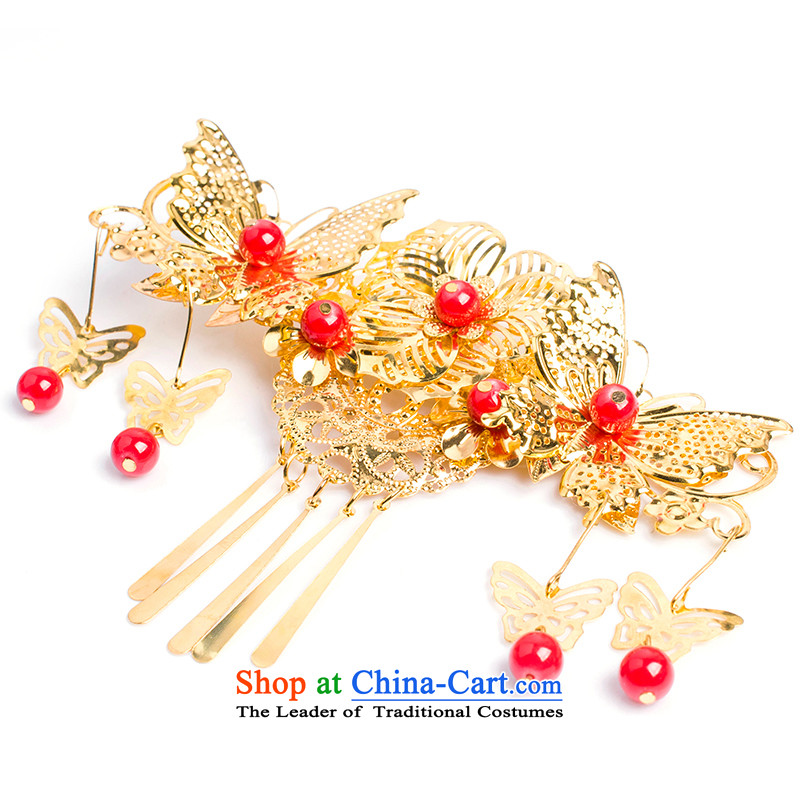 Water & bridal costume Head Ornaments edging classical Soo Wo Service with ornaments Chinese butterfly hair decorations of a single head-dress up, water & , , , shopping on the Internet
