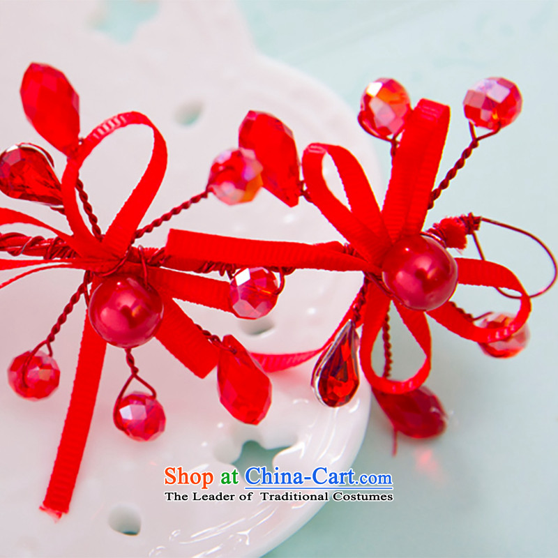 Water & bridal headdress and flower blossoms Chinese cheongsam dress marriage hair accessories accessories red flower Head Ornaments yarn, water & , , , bag shopping on the Internet