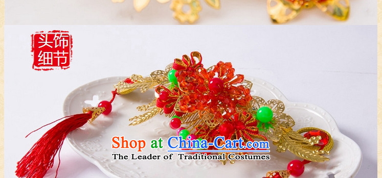 Water & bridal gold red gold leaf flowers hair accessories for Chinese marriage ornaments costume qipao accessories ripple single picture, prices, brand platters! The elections are supplied in the national character of distribution, so action, buy now enjoy more preferential! As soon as possible.