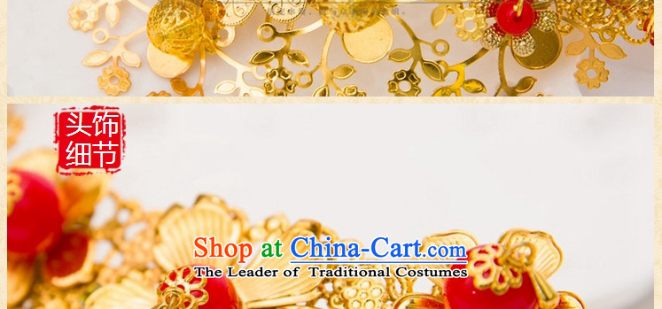 Water & bridal gold red gold leaf flowers hair accessories for Chinese marriage ornaments costume qipao accessories twill large single picture, prices, brand platters! The elections are supplied in the national character of distribution, so action, buy now enjoy more preferential! As soon as possible.