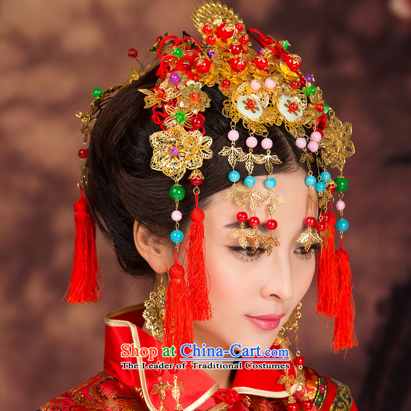  Flow Su Feng Crown mslover Chinese bride-soo wo service accessories to the Dragon Head Ornaments costume use Head Ornaments earrings GS141201, packaged products Lisa (MSLOVER Name) , , , shopping on the Internet