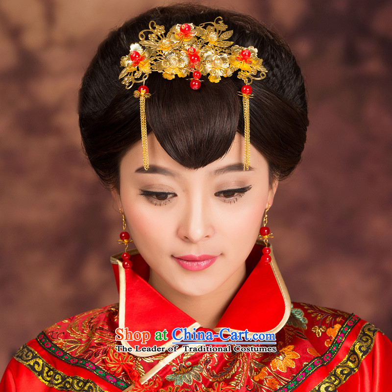 2015 new bride mslover headdress retro hair decorations Chinese Soo kimono accessories for ornaments GS141209, edging of Lisa (MSLOVER) , , , shopping on the Internet