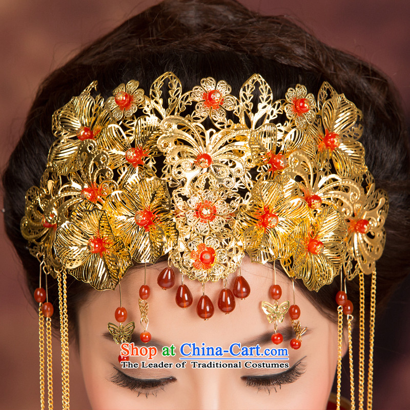  The bride of Crown mslover Bong-sam Hui Red Head Ornaments New Classical Chinese marriage was adorned with head of international GS141213, edging of Lisa (MSLOVER) , , , shopping on the Internet