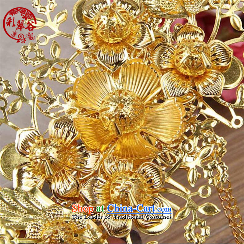 Multimedia verdant valleys bride costume and ornaments made of Chinese Bong-sam Hui Ornate Kanzashi hair accessories gift, and the color of the Hong Kong Valley Shopping on the Internet has been pressed.